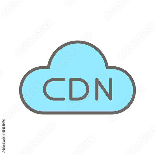 Content Delivery Network Vector Icon