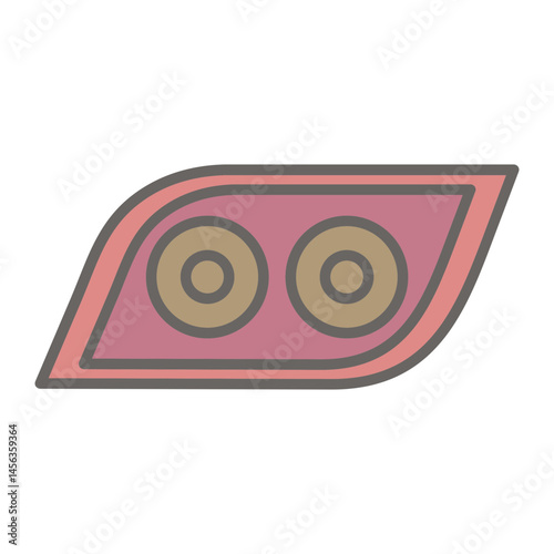 Headlamp Vector Icon