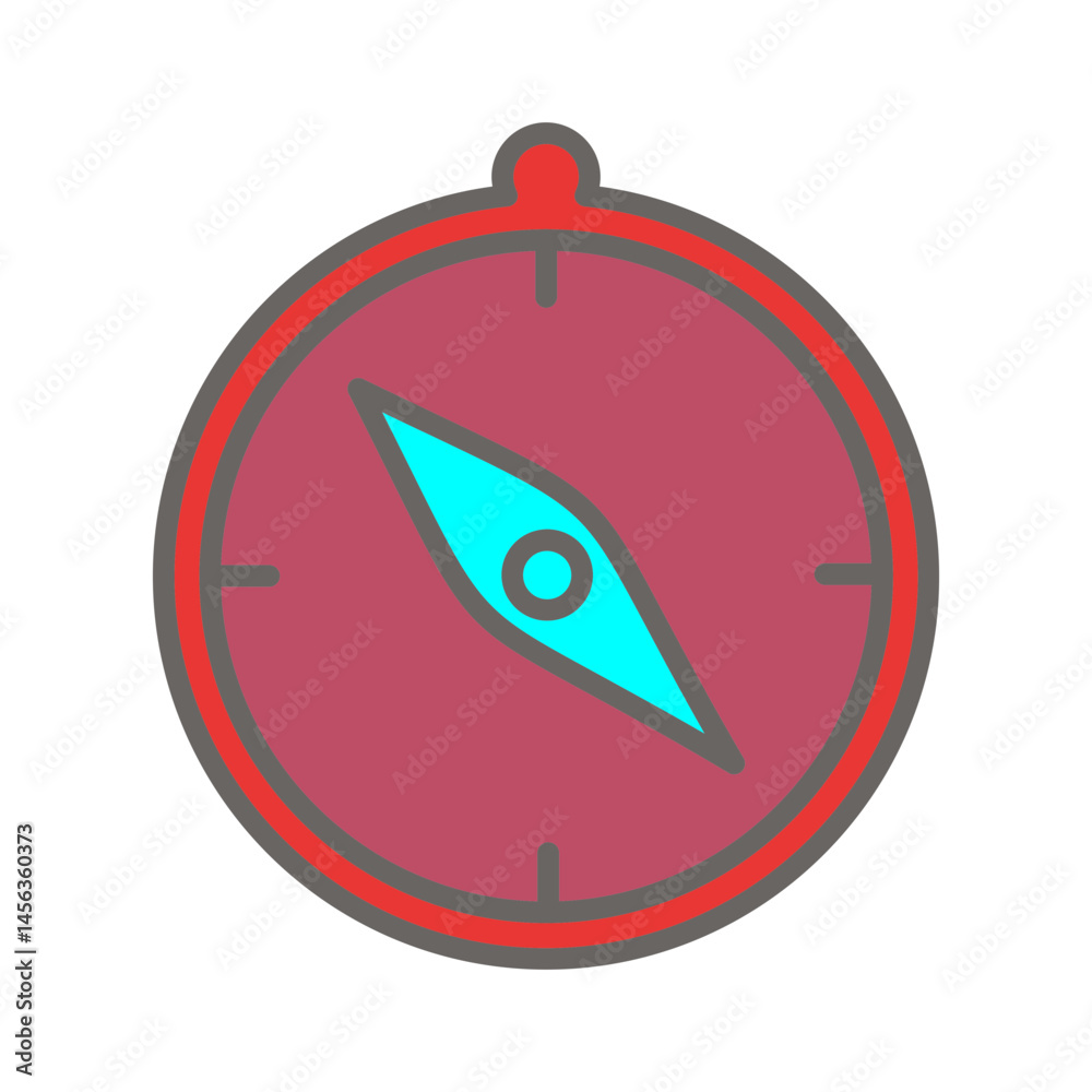 Fototapeta premium Compass Vector Icon