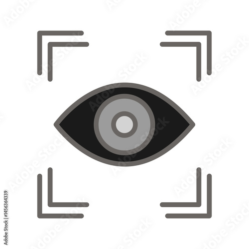 Retinal Scanner Vector Icon