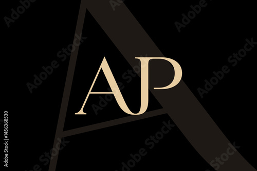 AP or PA letter logo icon design. Classic style luxury initials monogram.