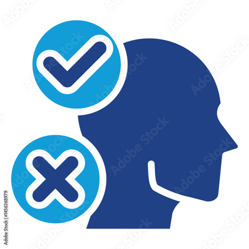 Decision Making Dual Tone Blue Fill - Choosing the Right Path Concept of Decision Making
