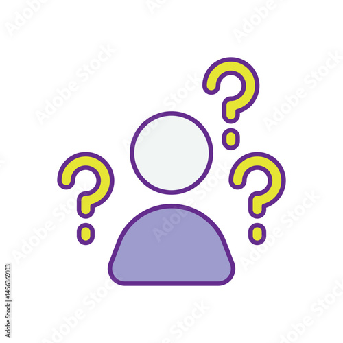 Dementia vector icons stock illustration