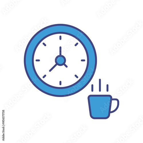 Break Time vector icons stock illustration