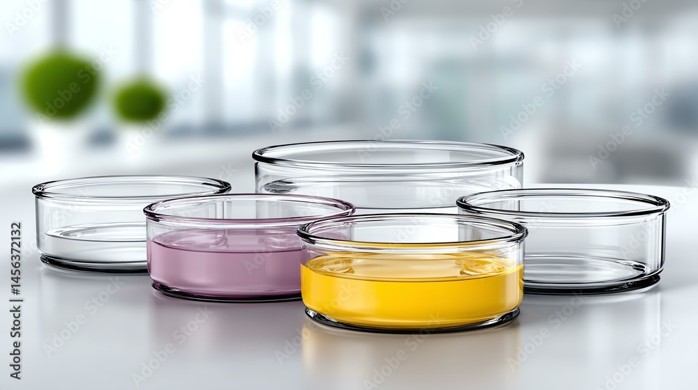 Circular Glassware Lab Liquids Display Circular Glassware Lab Liquids Display