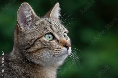 Wallpaper Mural Cat Portrait Looking Upward Green Eyes Torontodigital.ca