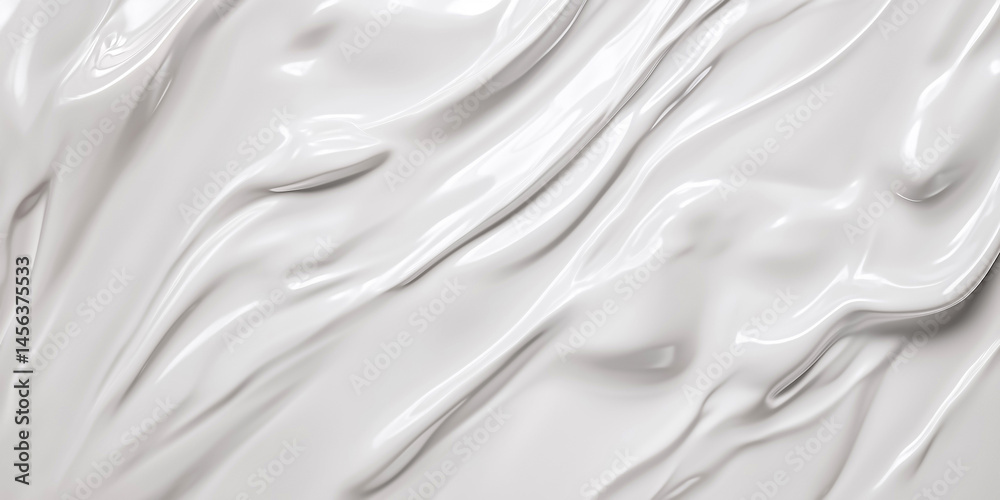 Obraz premium Elegant abstract background featuring smooth white and grey fluid waves, perfect for clean, modern, and sophisticated designs.