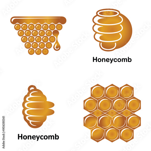 A silhouette of honney comb body vector on a white background