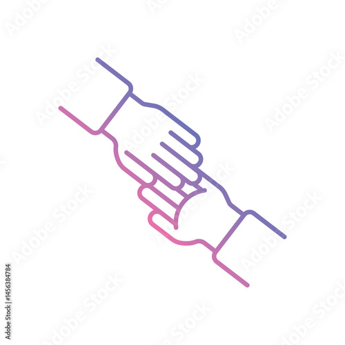 Supportive Leadership vector icons stock illustration