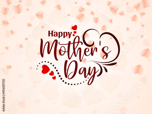 Happy Mother's Day celebration text design background