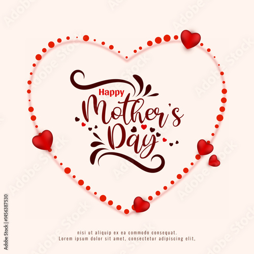 Happy Mother's Day celebration elegant background design