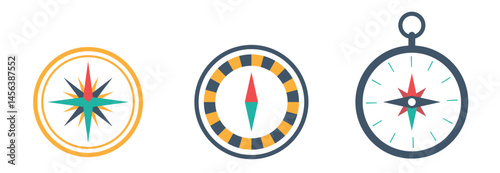 Set Various vintage marine compasses 