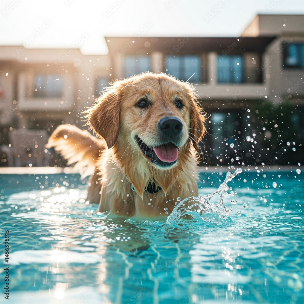 happy dog in a pet-friendly hotel happy dog in a pet-friendly hotel