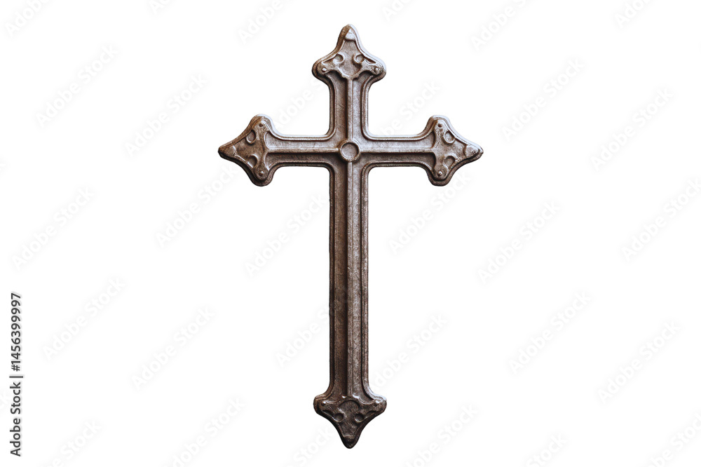 custom made wallpaper toronto digitalOrnate antique metal cross isolated transparent background perfect for religious or gothic designs