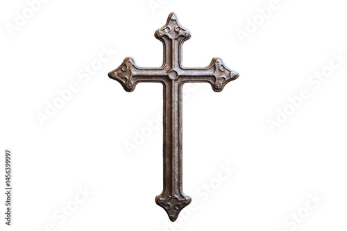 Wallpaper Mural Ornate antique metal cross isolated transparent background perfect for religious or gothic designs Torontodigital.ca