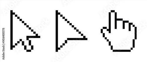 cursor icon, mouse pointer click icon vector illustration