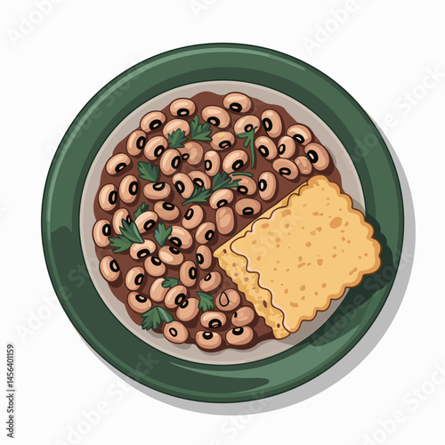 Southern Black-Eyed Peas with Golden Cornbread