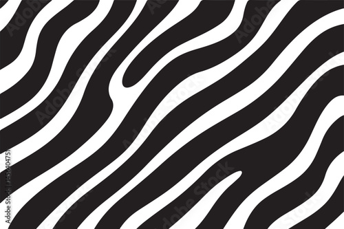 Abstract illustration of zebra stripe for background and wallpaper