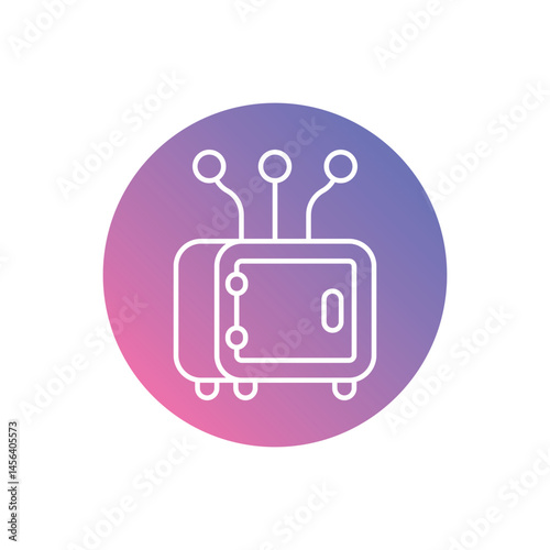 Data Vault Supplier vector icons stock illustration