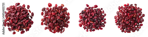 Pile of dried cranberries