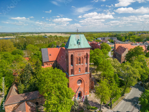 Cathedral in the town of Kamien Pomorski in Poland on the Baltic Sea