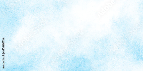 hand drawn grunge and cloudy background with clouds on blue sky, Elegant light blue watercolor background of soft and pastel clouds, shiny beautiful light blue cloudy sky, light ocean blue watercolor.