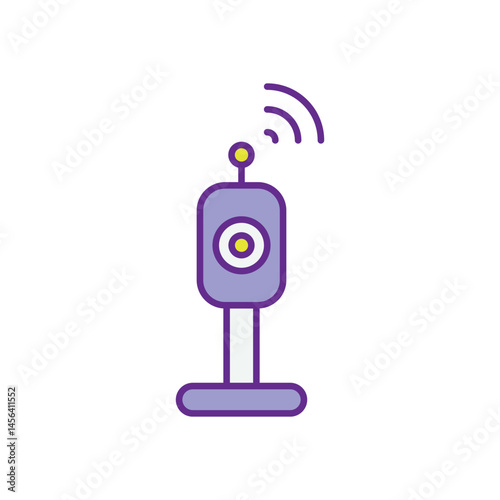 Surveillance Blocker Supplier vector icons stock illustration