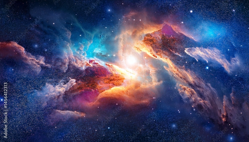Fototapeta premium phantasy vast galaxy abstract space nebula cosmos art illustration