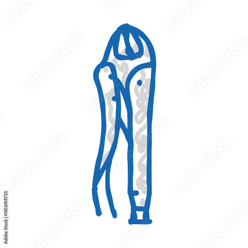 locking pliers icon doodle illustration