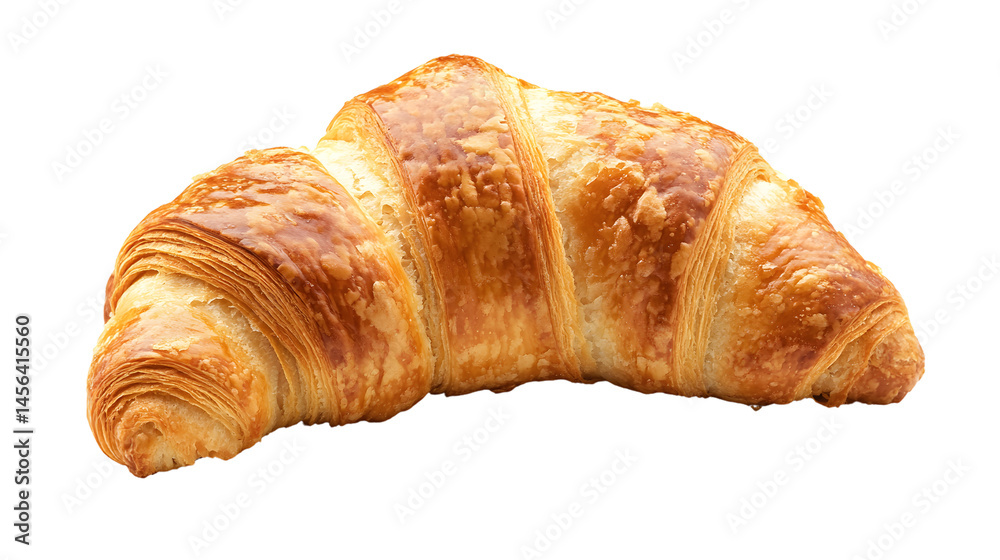 Delicious Croissant Isolated on White Background for Bakery Concept Delicious Croissant Isolated on White Background for Bakery Concept