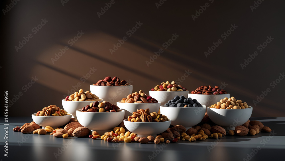 bowl of dried fruits ai genrative