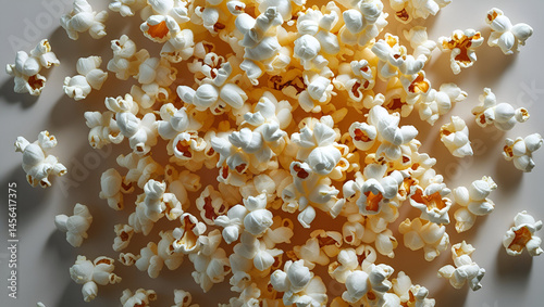 Obraz na płótnie closeup of freshly Popcorn ai genrative w salonie