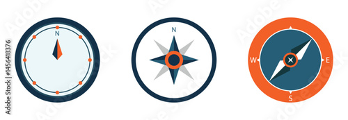 Set Various vintage marine compasses 