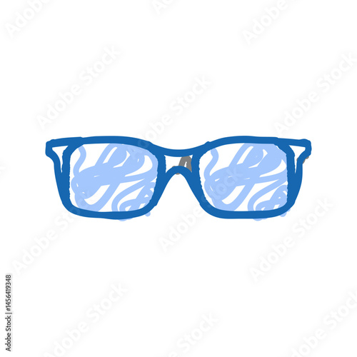 optical glasses optical icon doodle illustration