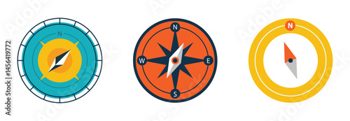 Set Various vintage marine compasses 
