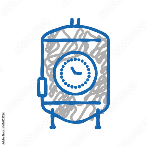 ageing beer production icon doodle illustration
