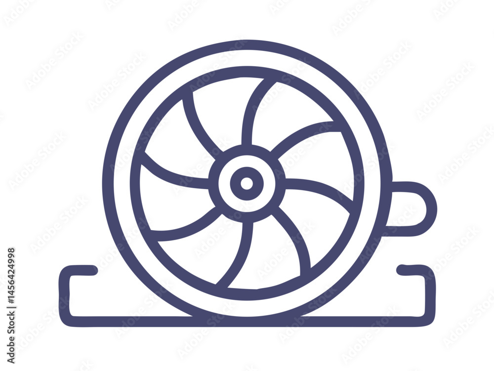 Simple Vector Illustration of a Mini-Split Air Conditioner. Clean line art illustration of a mini-split air conditioner. Simple Vector Illustration of a Mini-Split Air Conditioner. Clean line art illustration of a mini-split air conditioner.