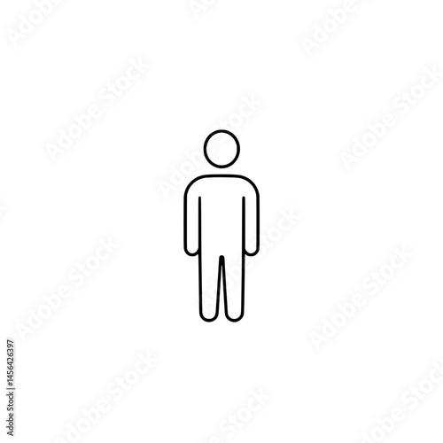 Icon of a person, representing concepts of individuality and human representation