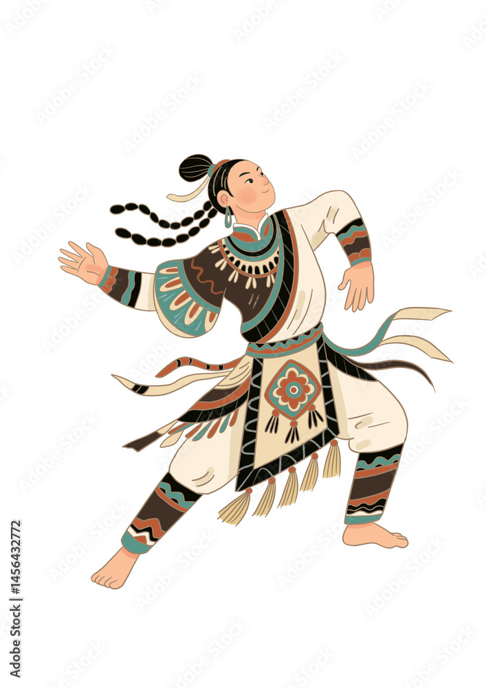 Fototapeta premium cartoon illustration of a superhero