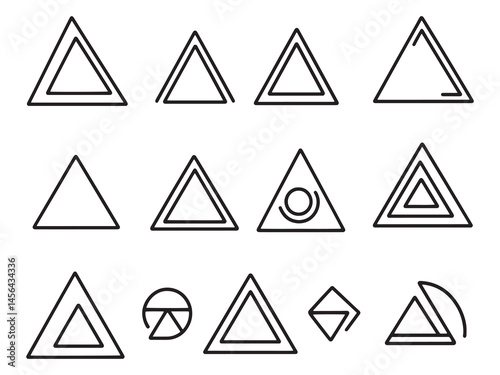 Free Download Triangle ruler line art vector for school projects - GFXLoad