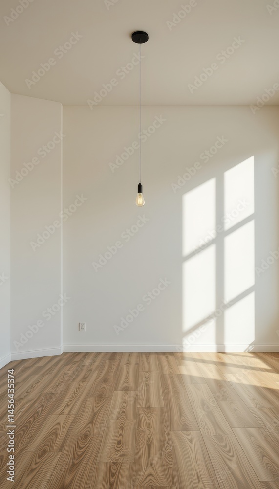 Fototapeta premium empty light room interior