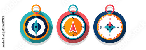 Set Various vintage marine compasses 