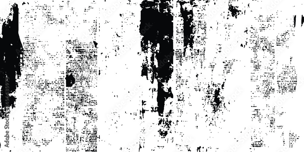 Fototapeta premium Vector old white newspaper paper grunge vintage background. Newspaper Grunge black and white. Newspaper paper grunge vintage old aged texture background. Newspaper with old grunge. 
