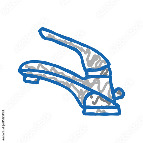 home faucet water icon doodle illustration