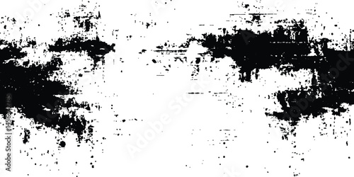 Wallpaper Mural Abstract grunge concrete wall distressed texture isolated on white background. Vector black grunge texture background design. Black texture with distressed patterns on a Wall Surface.  Torontodigital.ca