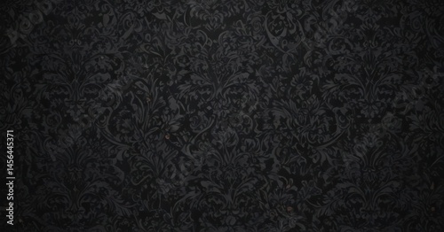 Intricate black damask wallpaper, seamless floral vines , wallpaper, dark, ornate
