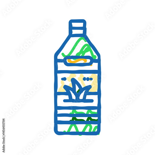 juice aloe vera icon doodle illustration