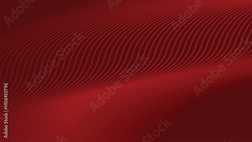 Red stripes wavy line abstract background for backdrop