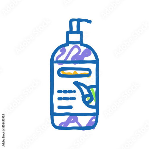 oil aloe vera icon doodle illustration