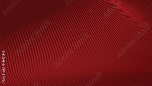 Red stripes wavy line abstract background for backdrop